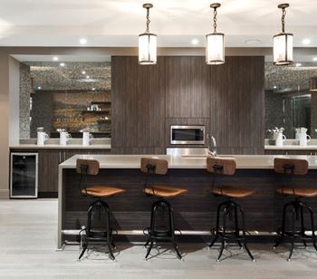 Entertainment kitchen and dining area for private parties